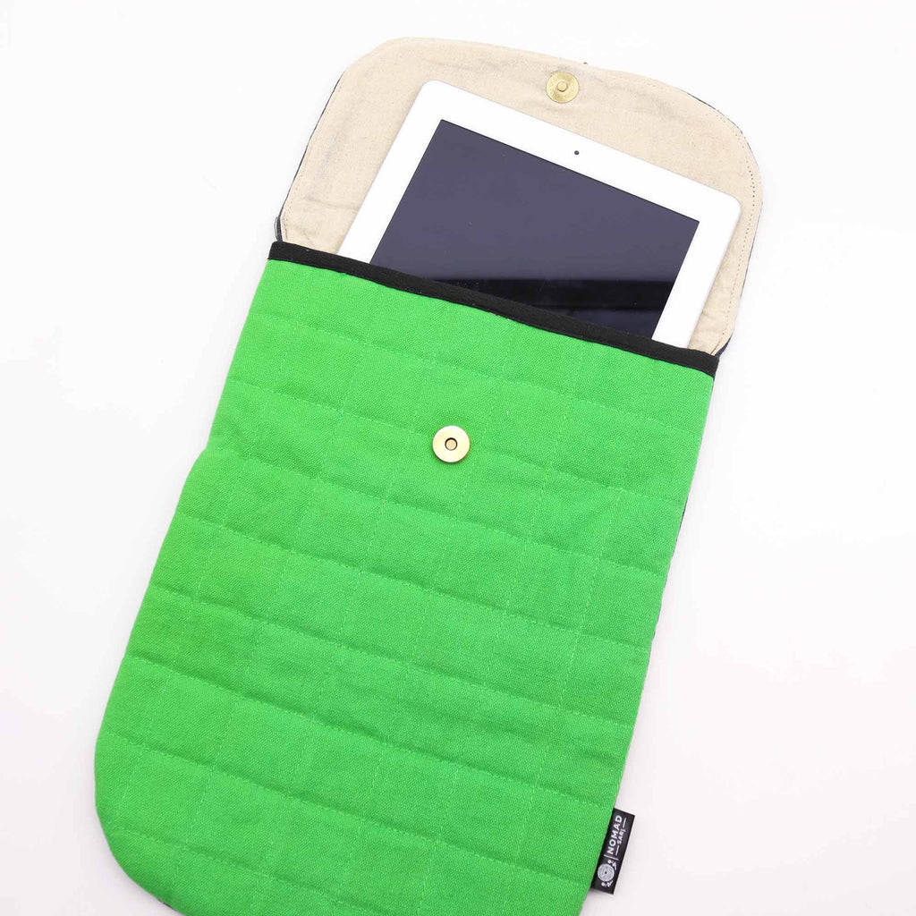 Frog Green Laptop Padded Pouch for 13 Inch Devices and Tablets