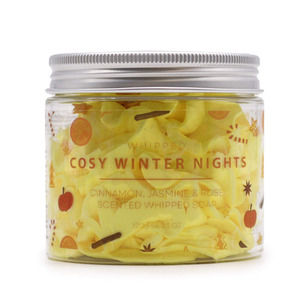 Cosy Winter Nights Whipped Soap 120g for Festive Bathing Rituals