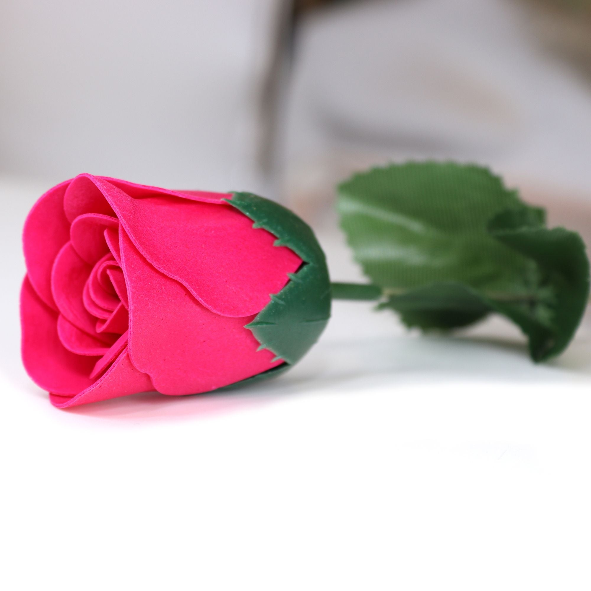 Small Pink Rose Soap Flower for Home Decor and Gifting