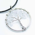 Tree of Life Pendant in Rock Crystal for Elegant Accessories