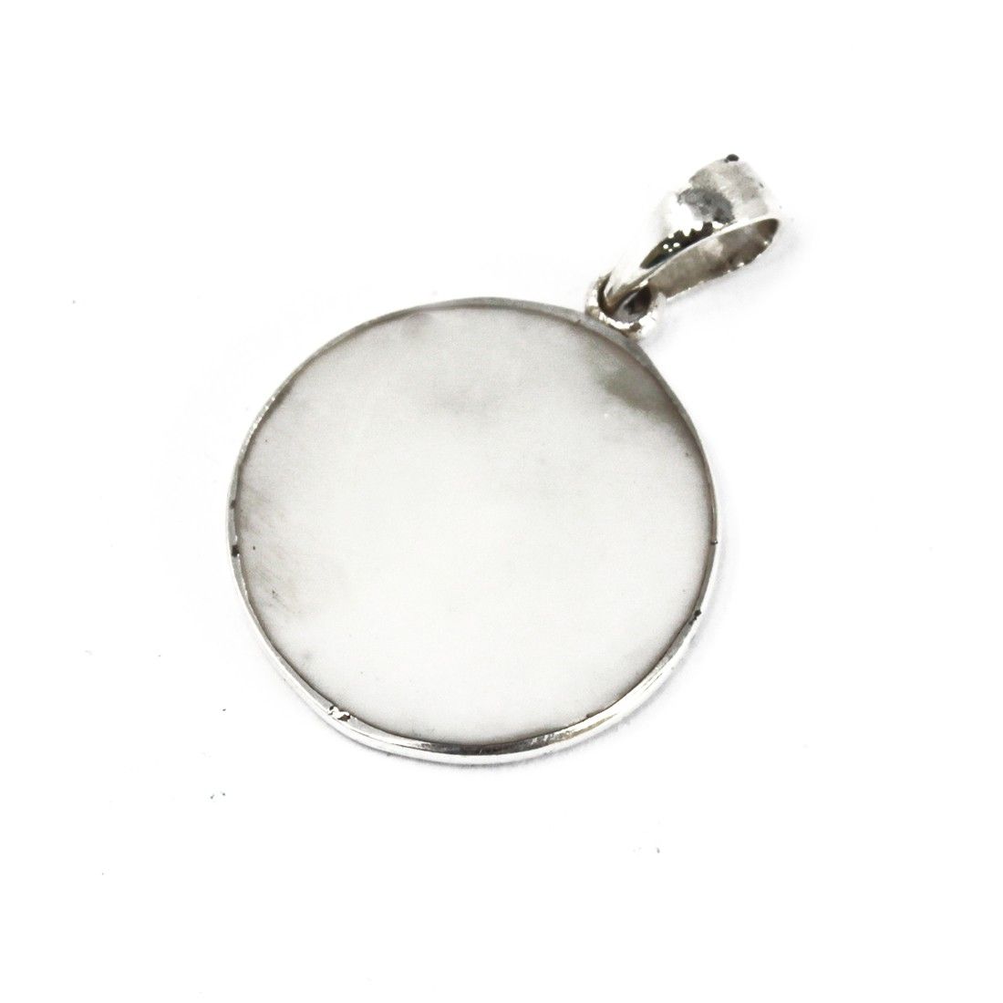 Tree of Life Silver Pendant 22mm with Mother of Pearl Design