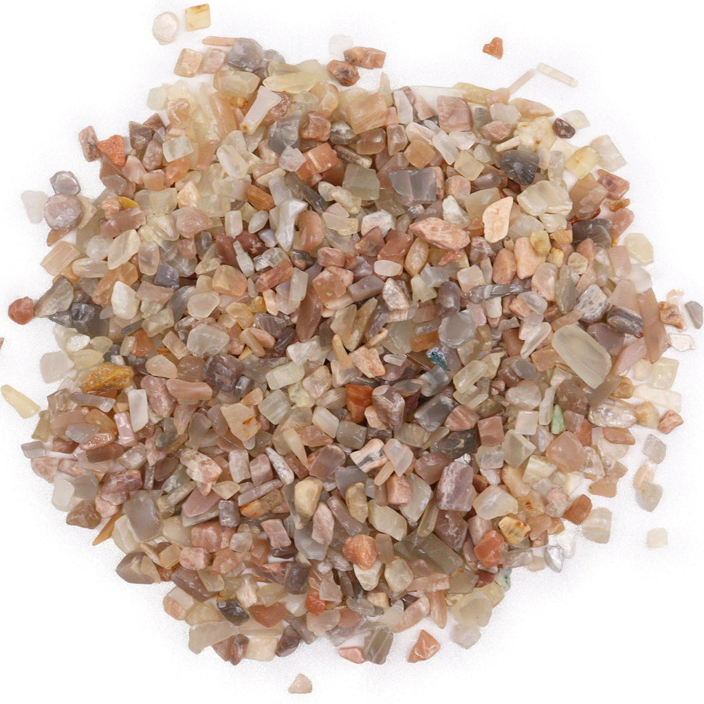 Moonstone Gemstone Chips Bulk 1KG for Crafting and Home Decor