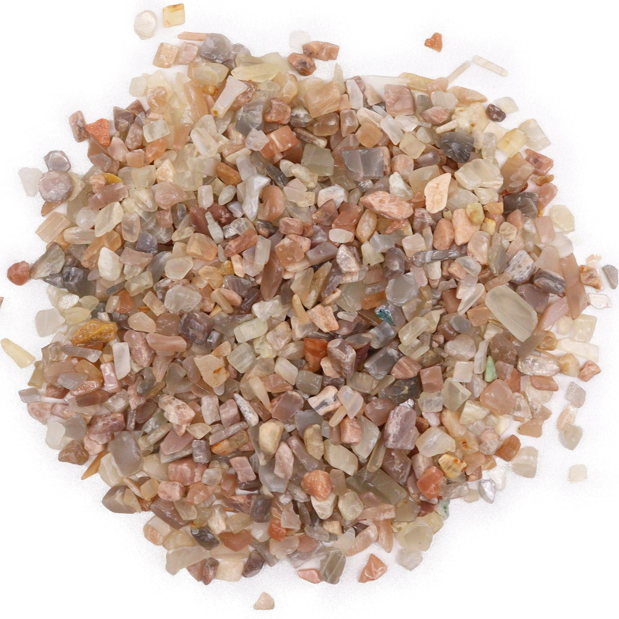 Moonstone Gemstone Chips Bulk 1KG for Crafting and Home Decor