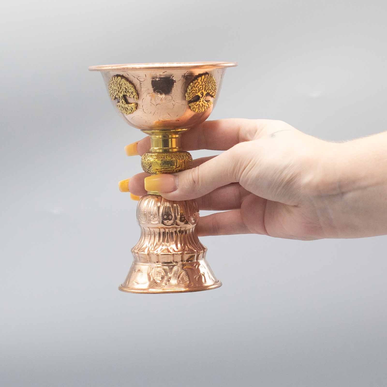 Copper Ritual Goblet with Tree of Life for Spiritual Practices