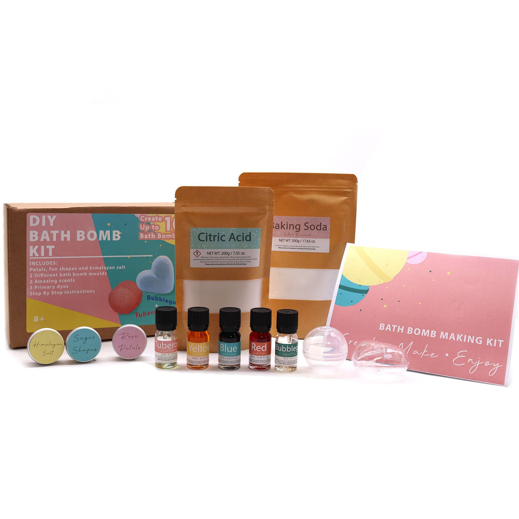 DIY Bath Bomb Kit Create Rose and Bubblegum Scented Bombs at Home