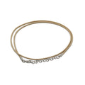 Waxed Pendant Cord 2mm x 55cm in Tan for Elegant Jewellery Making