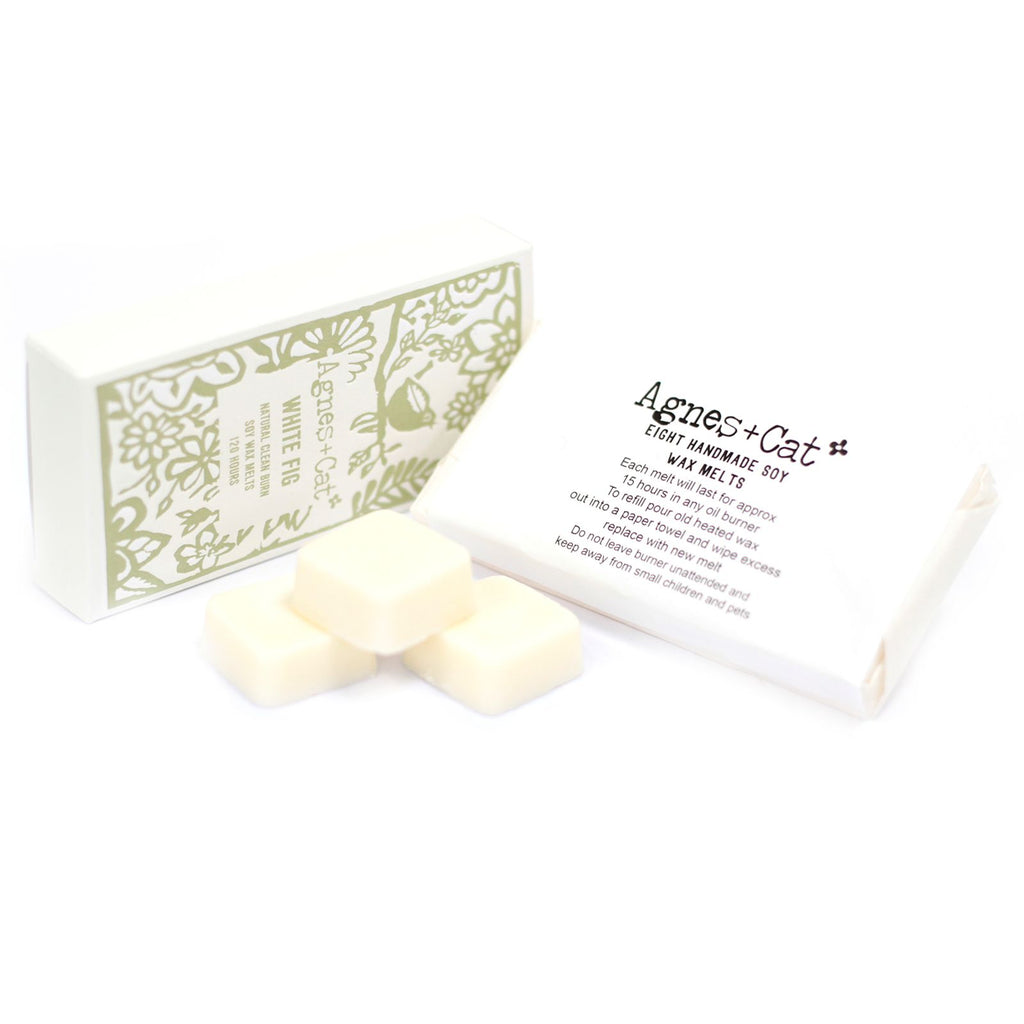 Agnes + Cat White Fig Box of 8 Soy Wax Melts for Home Fragrance