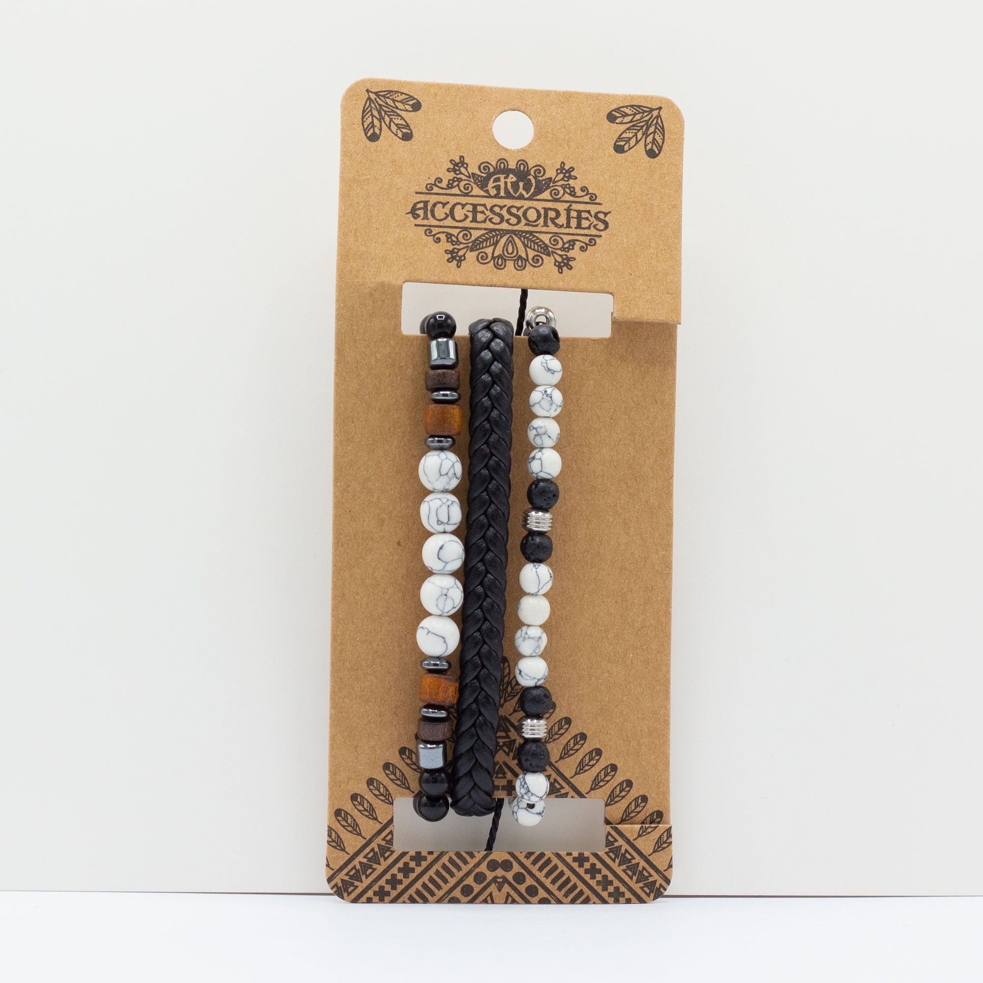 Mens Premium Bracelet Sets City Slicker Blacks for Modern Style