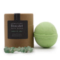Green Aventurine Gem Bracelet Bath Bomb with Lemon & Lime Scent
