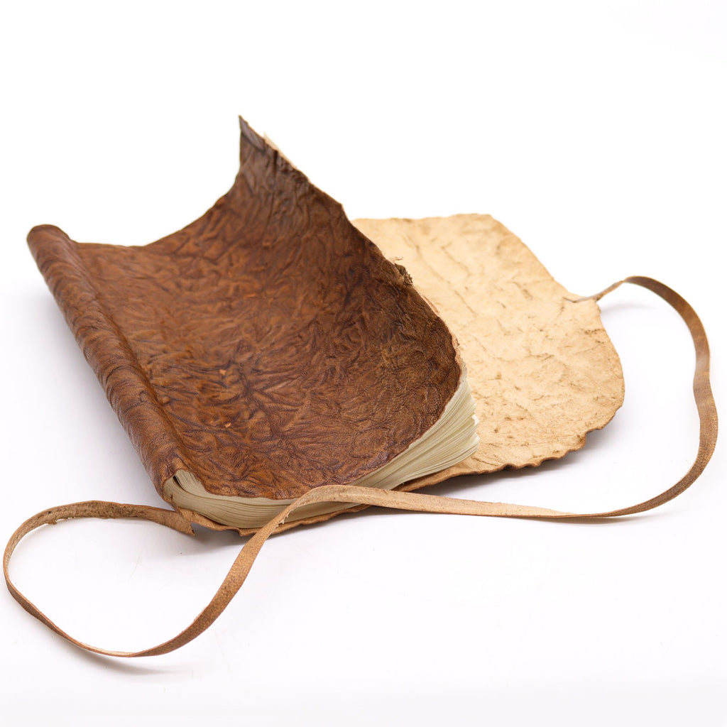Rolled Leather Travel Notebook with 96 Pages for Creative Minds