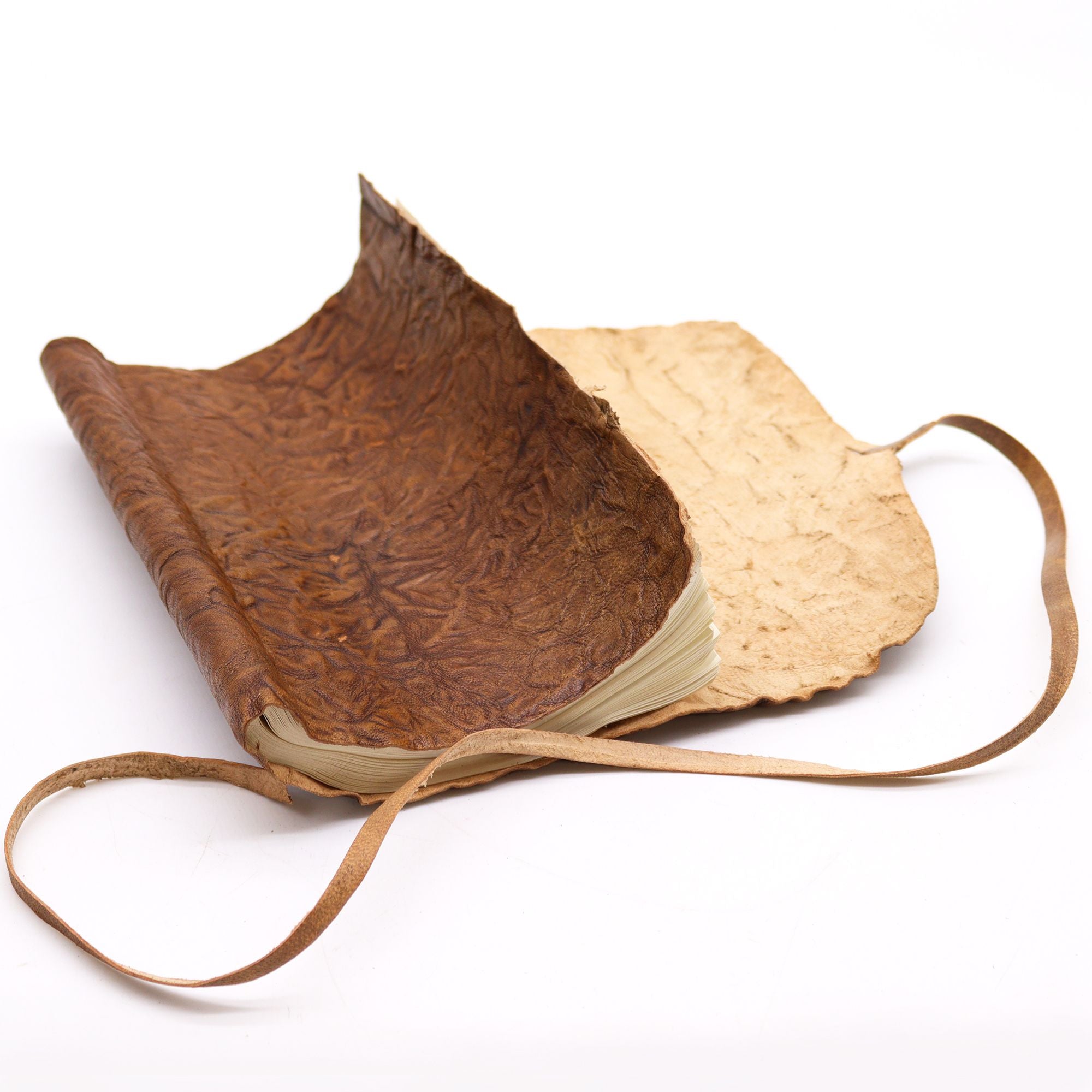 Rolled Leather Travel Notebook with 96 Pages for Creative Minds